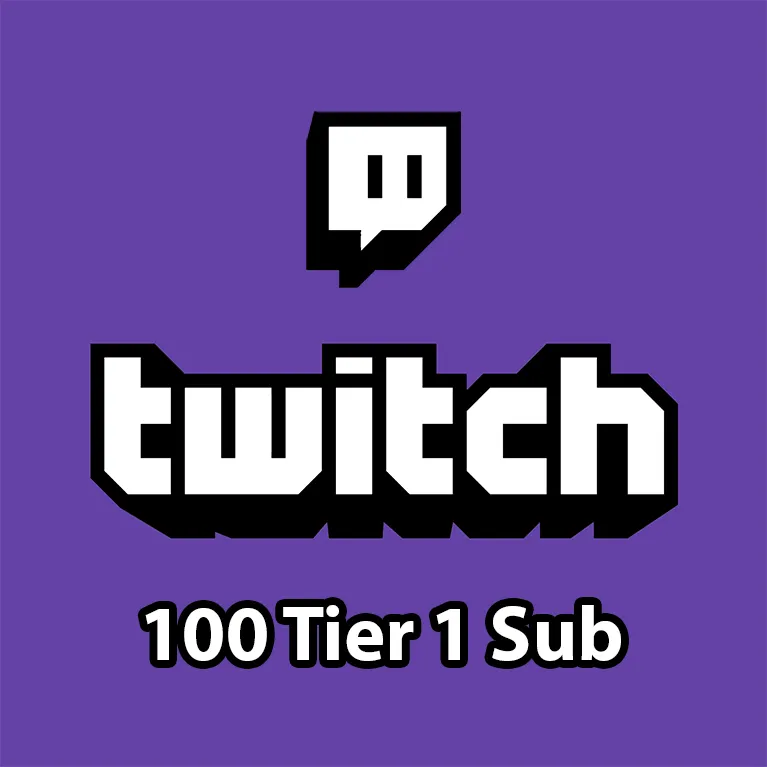 Twitch - 100x Tier 1 Gifted Sub