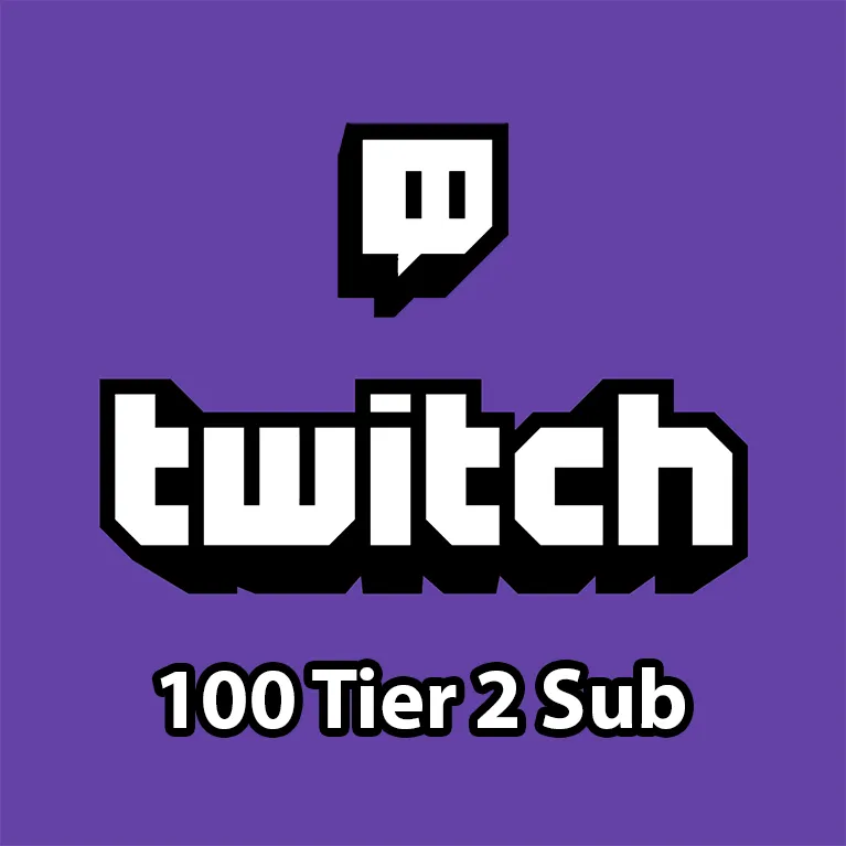 Twitch - 100x Tier 2 Gifted Sub