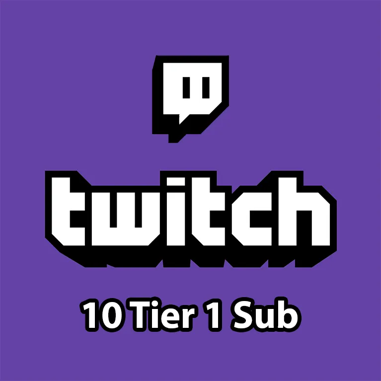 Twitch - 10x Tier 1 Gifted Sub