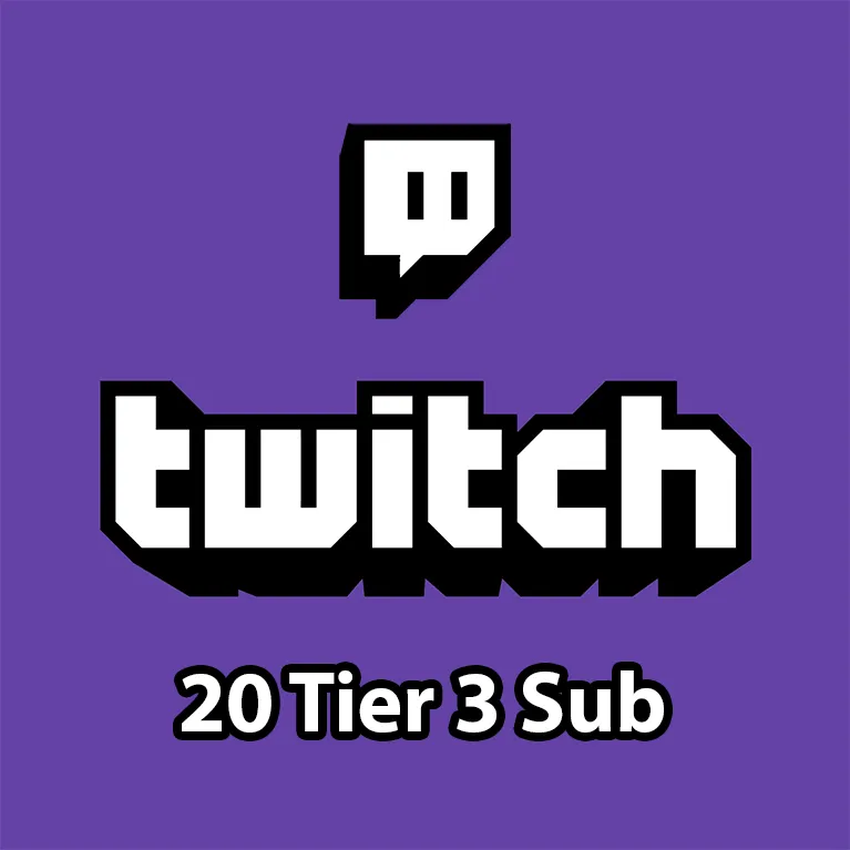 Twitch - 20x Tier 3 Gifted Sub