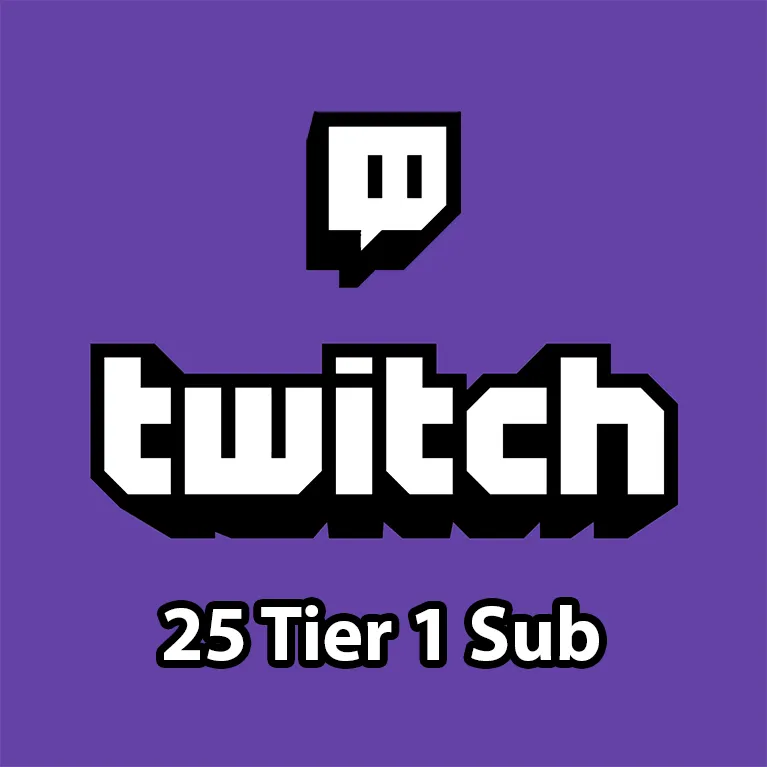 Twitch - 25x Tier 1 Gifted Sub