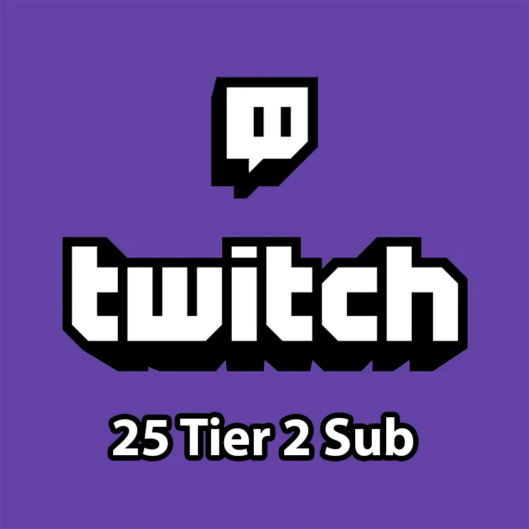 Twitch - 25x Tier 2 Gifted Sub