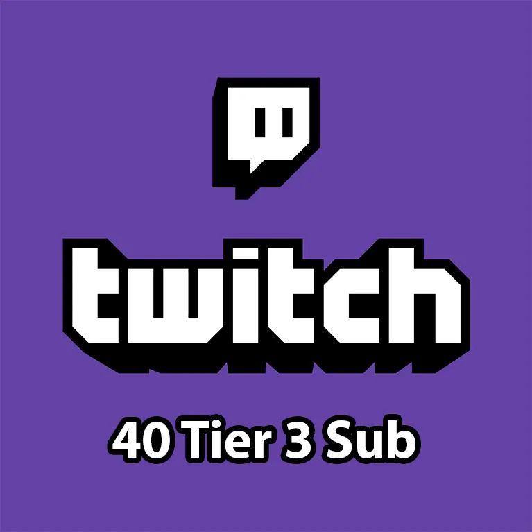 Twitch - 40x Tier 3 Gifted Sub