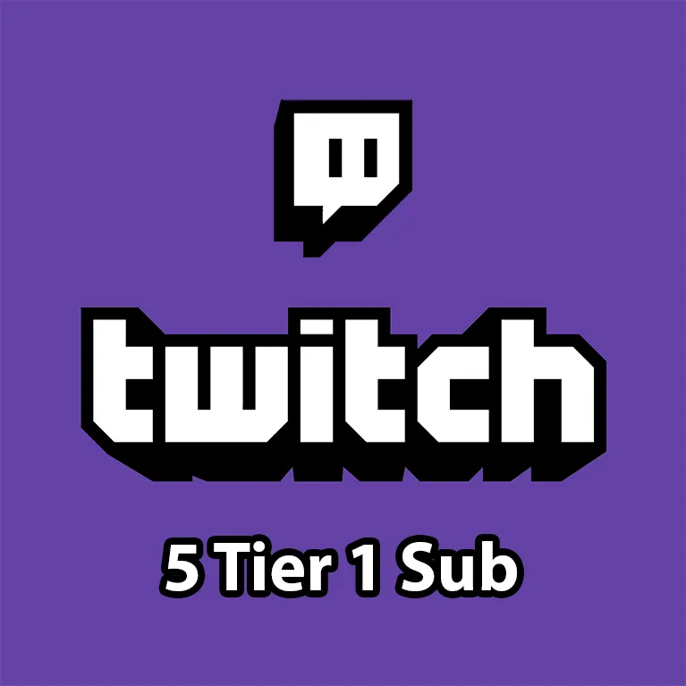 Twitch - 5x Tier 1 Gifted Sub