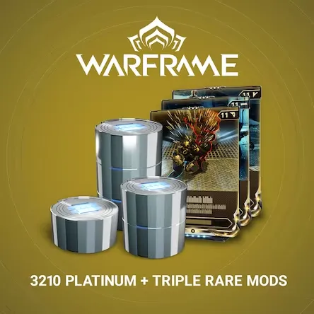 Warframe - 3210 Platinum + Triple Rare Mods